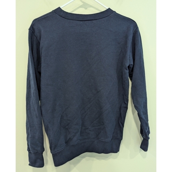J. Crew Navy Le Ski? Oui Oui Terry Embroidered Crewneck Sweatshirt XXS - Picture 3 of 8